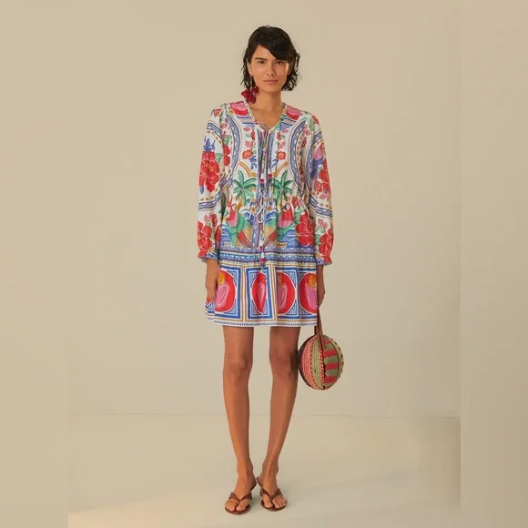 FARM Rio Multicolor Tropical Print Dress - Picture 3 of 9